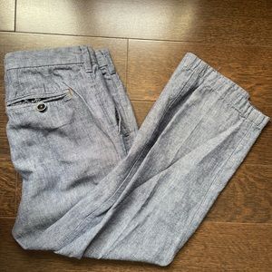 Ted Baker blue/gray linen blend chinos size 30R